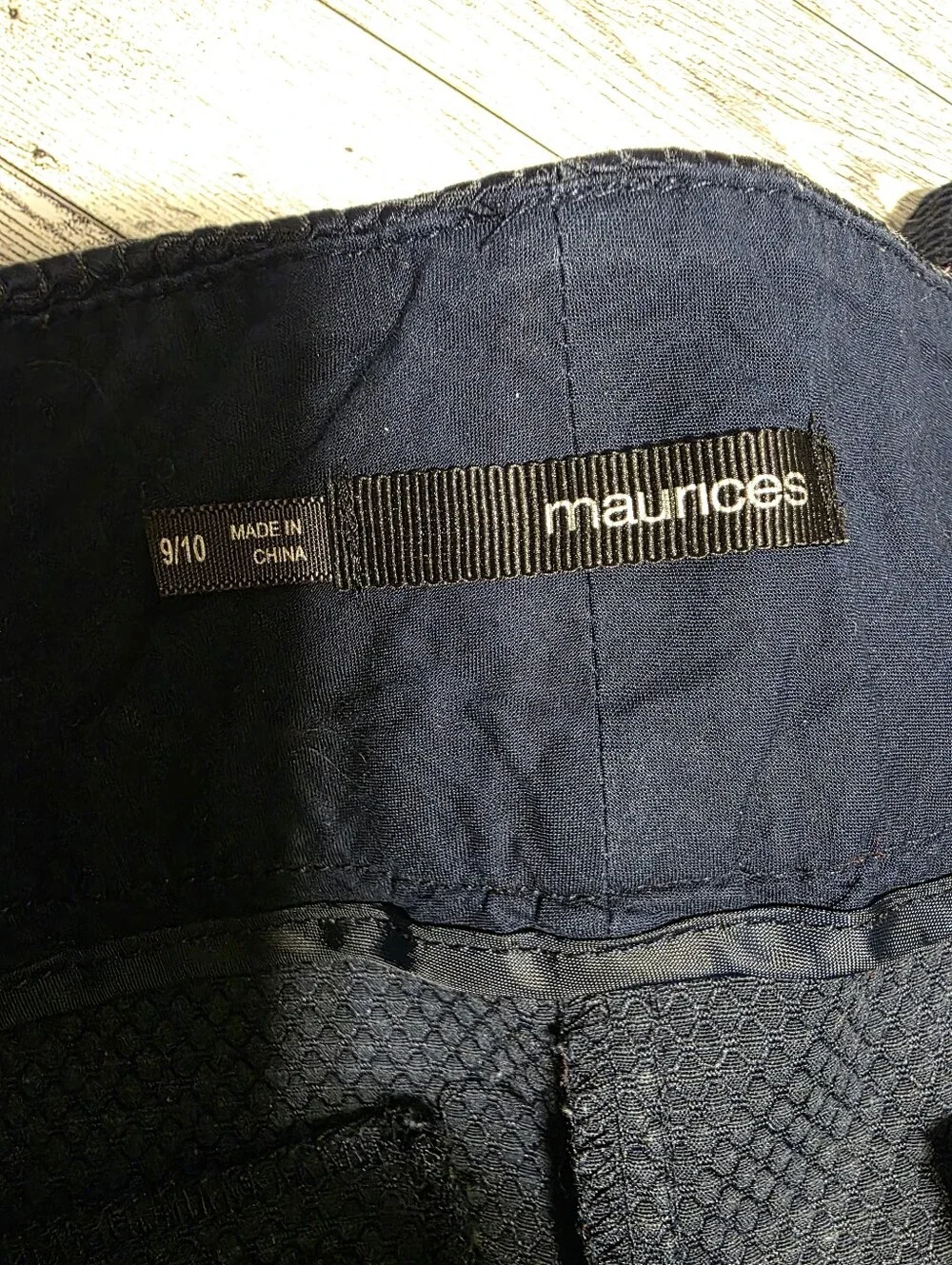 Maurices Navy Textured Knit Women's Shorts